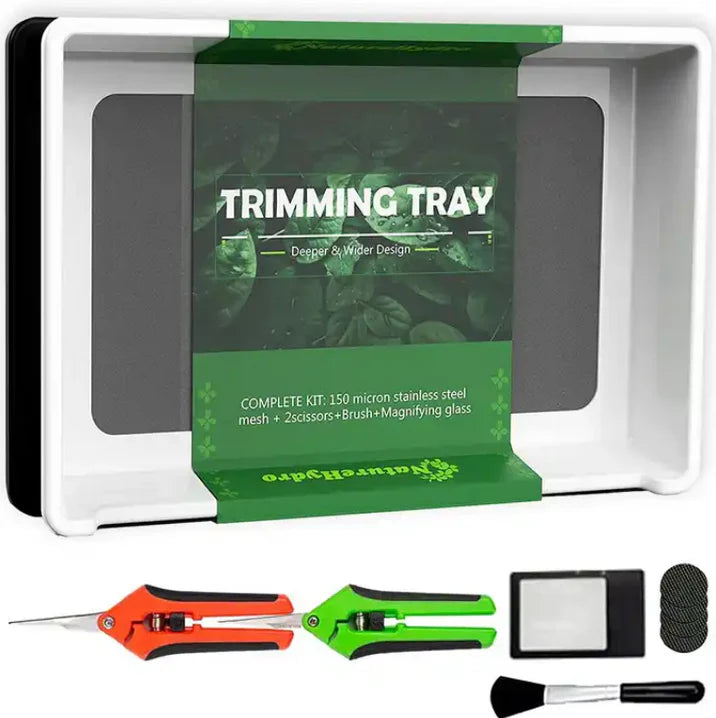 Naturehydro Trimming Tray met Dry Sift Tools