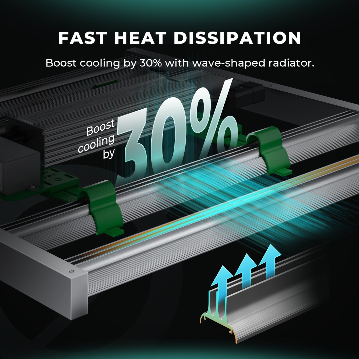 Mars Hydro FC4800-EVO Complete Grow Tent Kit – 480W Samsung LED + 120 × 120 cm Tent + 6″ Ventilatiesysteem