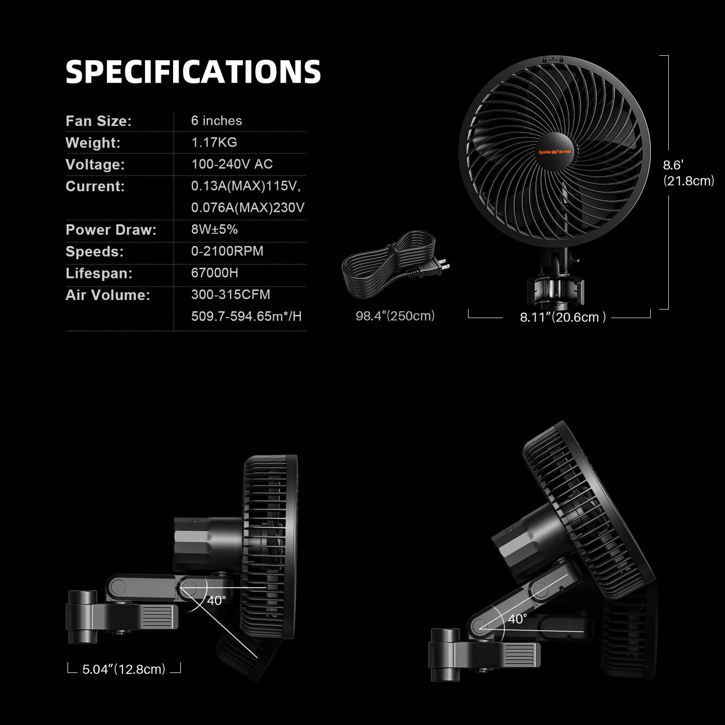 Spider Farmer G4500 Complete Grow Tent Kit – 140×70×200 cm Tent + 320W Full Spectrum LED + 4″ Ventilatiesysteem + 6″ Clipfan + Klimaatregeling