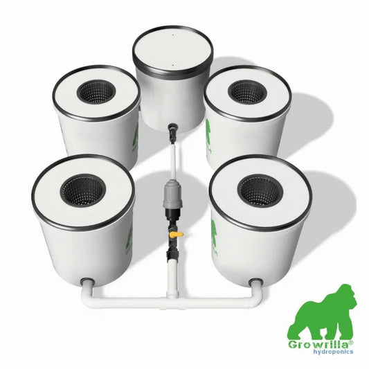 Growrilla RDWC Hydroponic Systems 2.0 4 Buckets