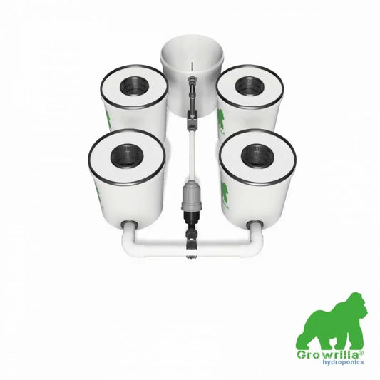 Growrilla RDWC PRO Hydroponic System – 4 Buckets